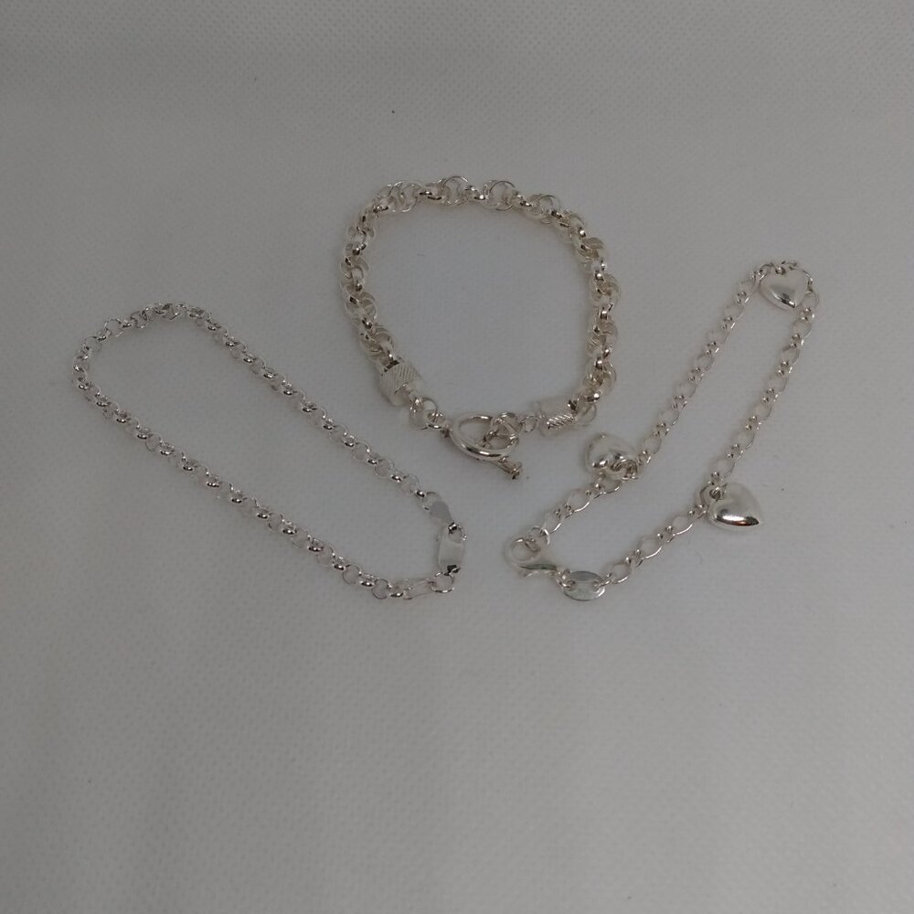 3 solid silver bracelets! - Picture 9 of 9